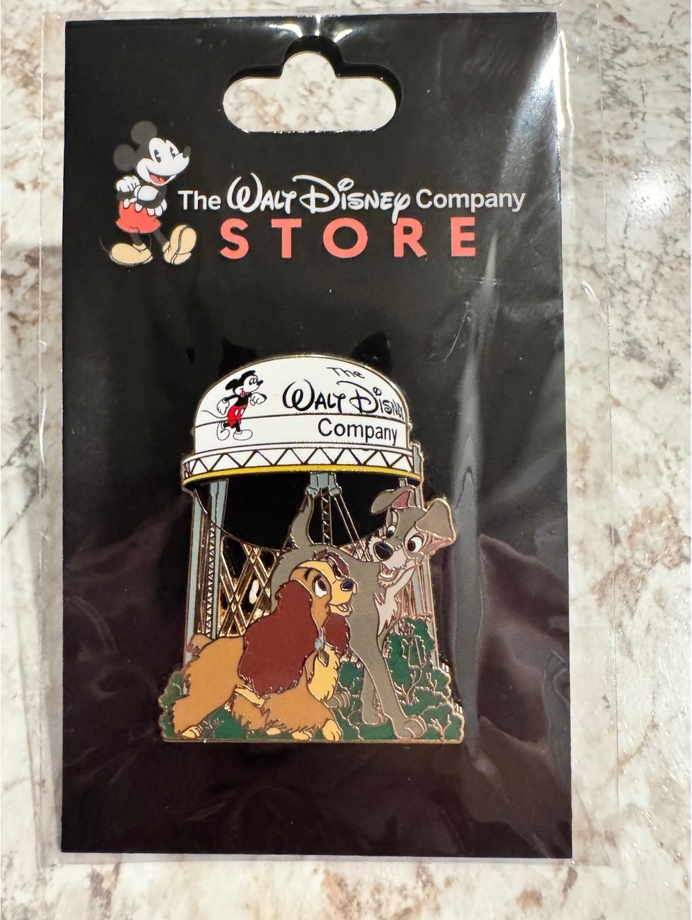 WDCS DEC Walt Disney Studios Burbank Water Tower Lady & the Tramp Cast Pin